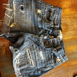 KanCan Distressed Blue Jean Shorts